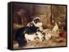 The Foster Mother-Walter Hunt-Framed Stretched Canvas