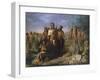 The Foundation of Tenochtitlan, 1889-Jose Maria Jara-Framed Giclee Print