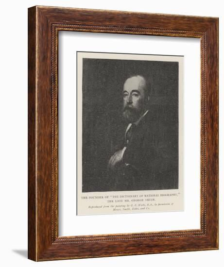 The Founder of The Dictionary of National Biography, the Late Mr George Smith-George Frederick Watts-Framed Giclee Print