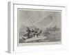 The Foundering of the French Liner La Bourgogne, the Desperate Struggle for Life as the Vessel Sank-Joseph Nash-Framed Giclee Print