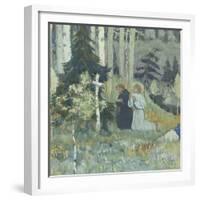 The Founding of the Trinity-Sergius Monastery-Mikhail Vasilyevich Nesterov-Framed Giclee Print