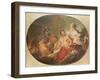 The Foundry of the God Vulcan, 1747 (Oil on Canvas)-Francois Boucher-Framed Giclee Print