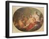 The Foundry of the God Vulcan, 1747 (Oil on Canvas)-Francois Boucher-Framed Giclee Print