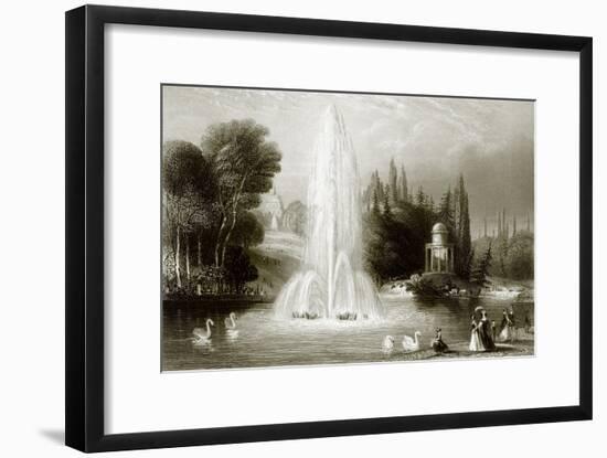 The Fountain at Wilhelmshohe, Near Cassel-English-Framed Giclee Print