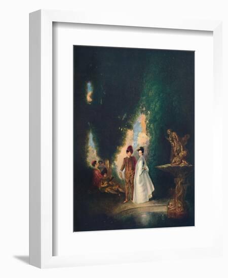 'The Fountain', c18th century, (1911)-Jean-Antoine Watteau-Framed Giclee Print