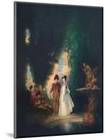 'The Fountain', c18th century, (1911)-Jean-Antoine Watteau-Mounted Giclee Print