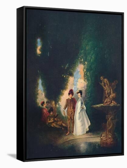 'The Fountain', c18th century, (1911)-Jean-Antoine Watteau-Framed Stretched Canvas