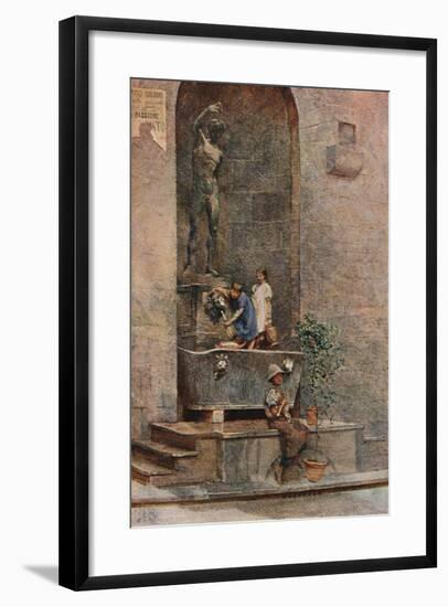 'The Fountain', c1904-Herbert Alexander Collins-Framed Giclee Print