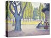 The Fountain des Lices in St. Tropez-Paul Signac-Stretched Canvas