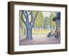 The Fountain des Lices in St. Tropez-Paul Signac-Framed Premium Giclee Print