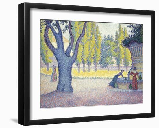 The Fountain des Lices in St. Tropez-Paul Signac-Framed Giclee Print