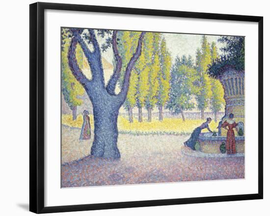 The Fountain des Lices in St. Tropez-Paul Signac-Framed Giclee Print