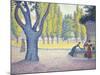 The Fountain des Lices in St. Tropez-Paul Signac-Mounted Giclee Print