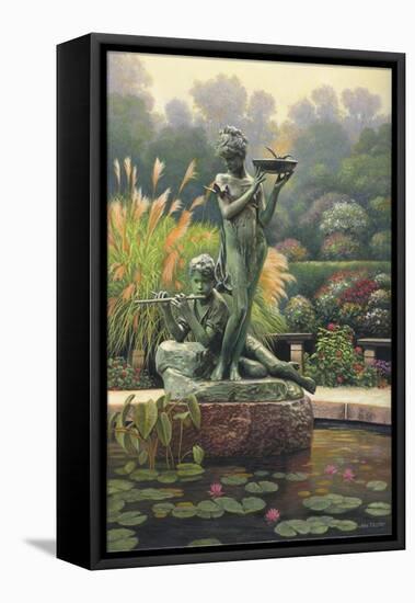 The Fountain II-John Zaccheo-Framed Stretched Canvas