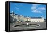 The Fountain in Karlsruhe Palace Courtyard-null-Framed Stretched Canvas