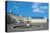 The Fountain in Karlsruhe Palace Courtyard-null-Stretched Canvas