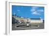The Fountain in Karlsruhe Palace Courtyard-null-Framed Photographic Print