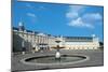 The Fountain in Karlsruhe Palace Courtyard-null-Mounted Photographic Print