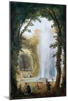 The Fountain in the Grove of the Muses at the Chateau De Marly-Hubert Robert-Mounted Giclee Print