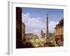 The Fountain in the Place Du Chatelet, Paris, 1810-Etienne Bouhot-Framed Giclee Print