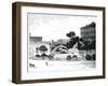 The Fountain of Cybele, Madrid, 1900-null-Framed Giclee Print