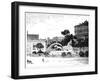 The Fountain of Cybele, Madrid, 1900-null-Framed Giclee Print