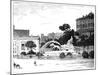 The Fountain of Cybele, Madrid, 1900-null-Mounted Giclee Print