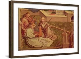 The Fountain of Grace, Detail of Three Angel Musicians-Jan van Eyck-Framed Giclee Print