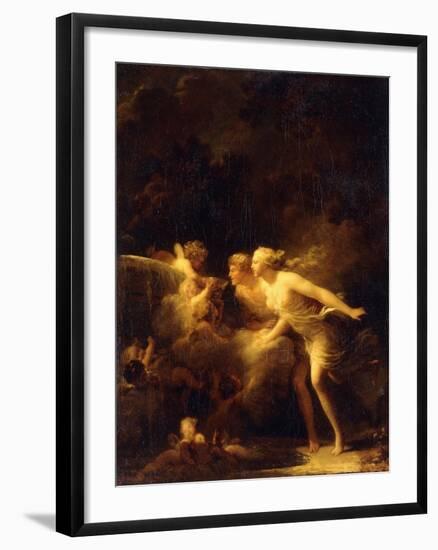 The Fountain of Love, 1780's-Jean-Honoré Fragonard-Framed Giclee Print