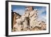 The Fountain of the Four Rivers, Piazza Navona, Rome, Lazio, Italy, Europe-Carlo-Framed Photographic Print