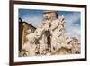 The Fountain of the Four Rivers, Piazza Navona, Rome, Lazio, Italy, Europe-Carlo-Framed Photographic Print