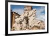 The Fountain of the Four Rivers, Piazza Navona, Rome, Lazio, Italy, Europe-Carlo-Framed Photographic Print