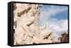 The Fountain of the Four Rivers, Piazza Navona, Rome, Lazio, Italy, Europe-Carlo-Framed Stretched Canvas