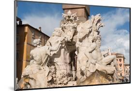 The Fountain of the Four Rivers, Piazza Navona, Rome, Lazio, Italy, Europe-Carlo-Mounted Photographic Print