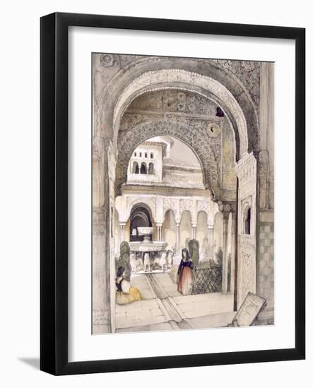 The Fountain of the Lions, from the Hall of the Abencerrajes-John Frederick Lewis-Framed Giclee Print