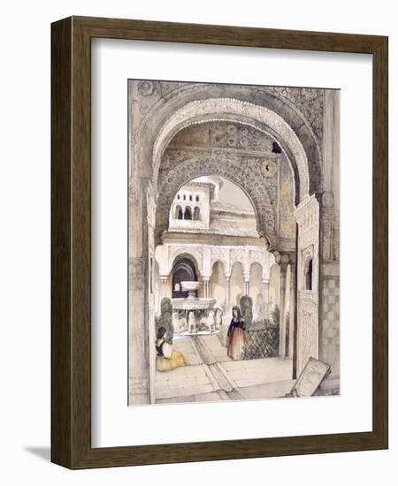 The Fountain of the Lions, from the Hall of the Abencerrajes-John Frederick Lewis-Framed Giclee Print