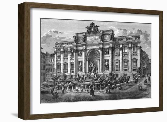 The Fountain of Trevi, Italy, 19th Century-Hildibrand-Framed Giclee Print