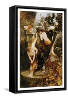 The Fountain Of Youth-Charles Napier Kennedy-Framed Stretched Canvas