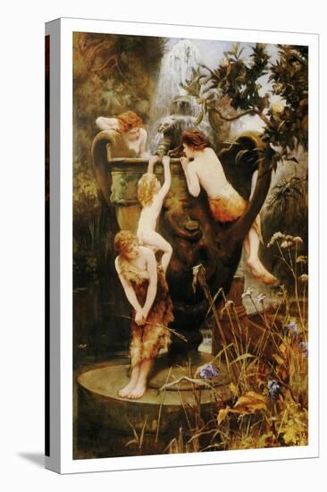 The Fountain Of Youth-Charles Napier Kennedy-Stretched Canvas