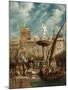 The Fountain, Port of Genoa, Italy, 1855-William Parrott-Mounted Giclee Print