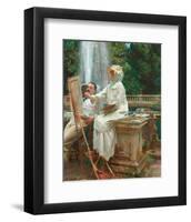 The Fountain, Villa Torlonia, Frascati, Italy, 1907-John Singer Sargent-Framed Art Print