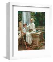 The Fountain, Villa Torlonia, Frascati, Italy, 1907-John Singer Sargent-Framed Art Print
