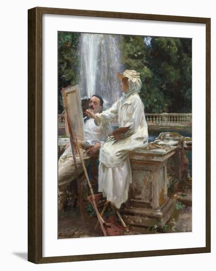 The Fountain, Villa Torlonia, Frascati, Italy, 1907-John Singer Sargent-Framed Giclee Print