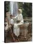 The Fountain, Villa Torlonia, Frascati, Italy, 1907-John Singer Sargent-Stretched Canvas