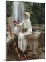 The Fountain, Villa Torlonia, Frascati, Italy, 1907-John Singer Sargent-Mounted Giclee Print
