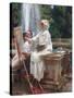 The Fountain, Villa Torlonia, Frascati, Italy by John Singer Sargent-John Singer Sargent-Stretched Canvas