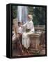 The Fountain, Villa Torlonia, Frascati, Italy by John Singer Sargent-John Singer Sargent-Framed Stretched Canvas
