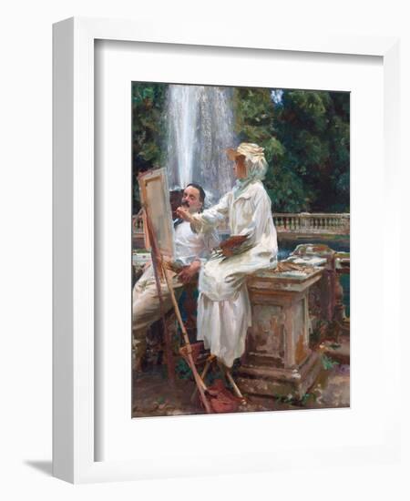 The Fountain, Villa Torlonia, Frascati, Italy by John Singer Sargent-John Singer Sargent-Framed Giclee Print