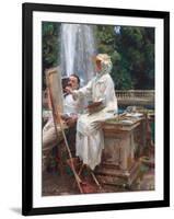 The Fountain, Villa Torlonia, Frascati, Italy by John Singer Sargent-John Singer Sargent-Framed Giclee Print