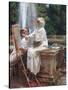 The Fountain, Villa Torlonia, Frascati, Italy by John Singer Sargent-John Singer Sargent-Stretched Canvas